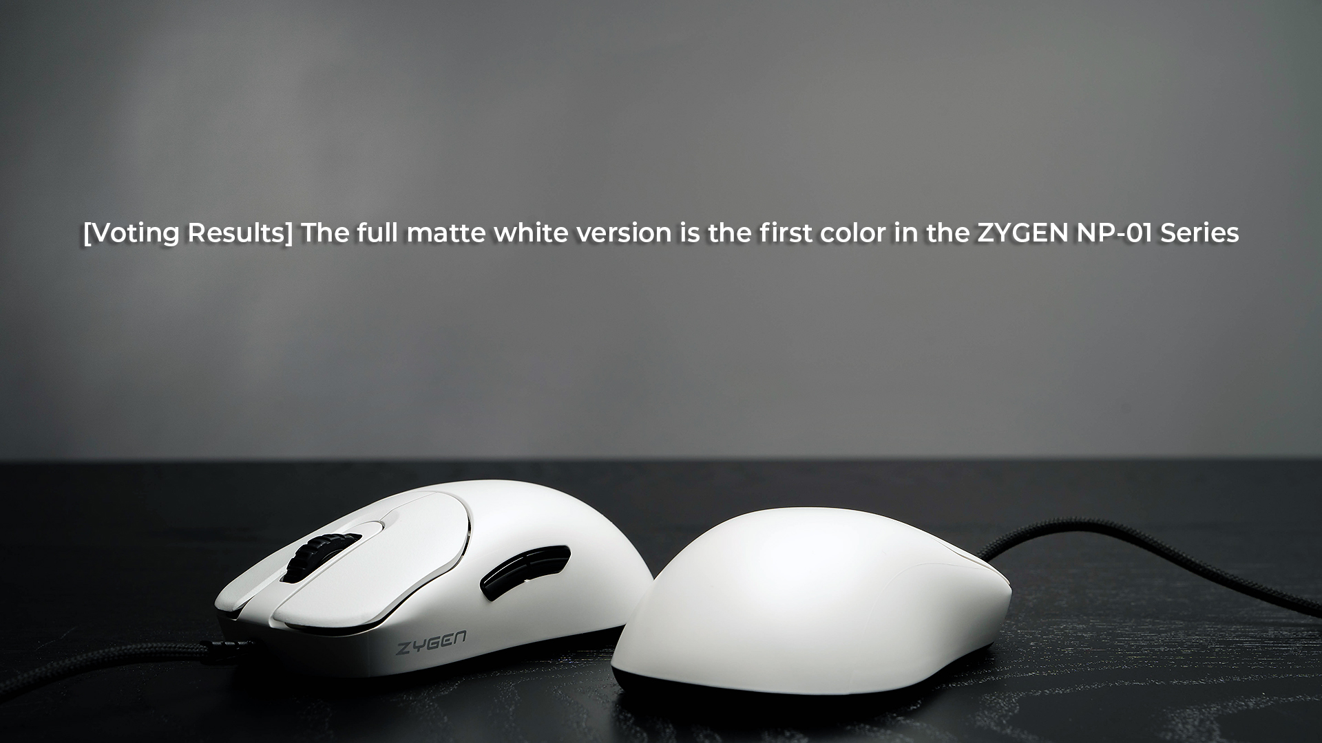 Voting Results] The full matte white version is the first color in