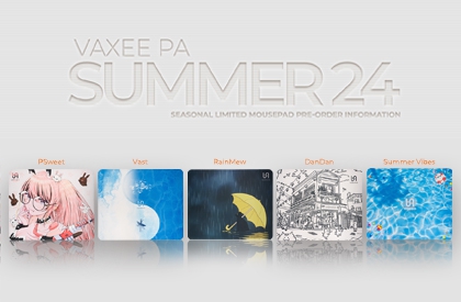 VAXEE PA Summer24 Seasonal Limited Mousepad Pre-Order Information